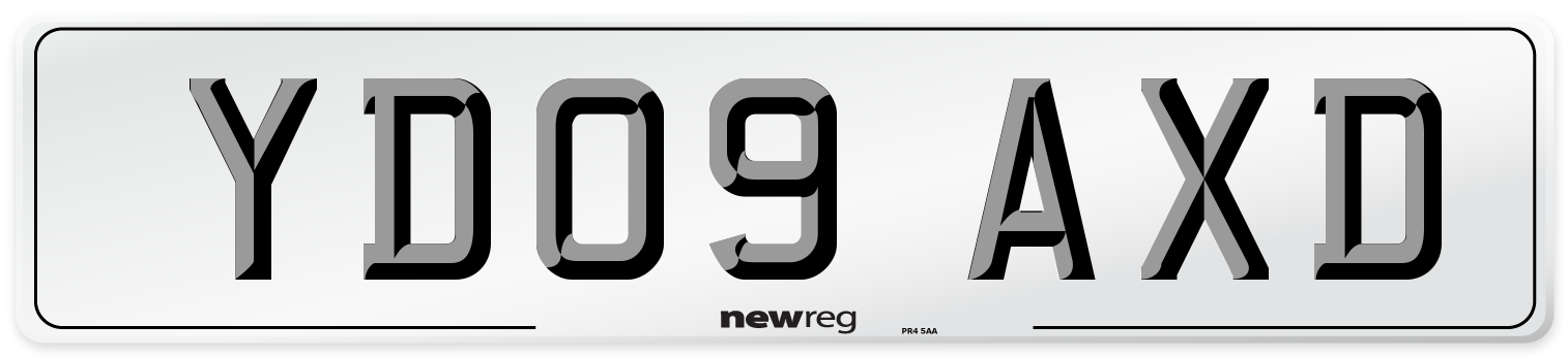 YD09 AXD Number Plate from New Reg